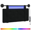 vidaXL Testiera sospesa Con luce LED Nero Velluto