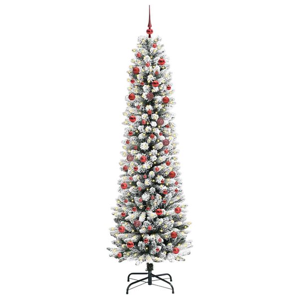 vidaXL Albero di Natale artificiale con 300 LED Bianco 210 cm