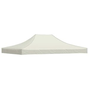 vidaXL Tetto per Tendone per Feste 4x3 m Crema 270 g/m&sup2;