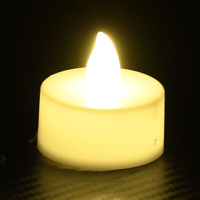 vidaXL Lumini Elettrici LED Senza Fiamma 20 pz Bianco Caldo