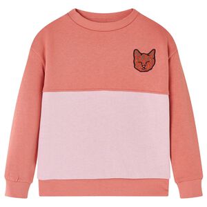 vidaXL Felpa da Bambina Color Block Rosa 104