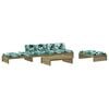 vidaXL Set Divani da Giardino 5pz con Cuscini Legno Impregnato di Pino
