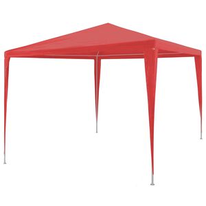 vidaXL Tenda Party Rosso 300 x 300 x 255 cm PE e Acciaio