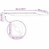 vidaXL Struttura della tenda Bianco 500 × 300 cm Alluminio