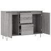 vidaXL Credenza Grigio Sonoma 101,5x35x70 cm in Legno Multistrato