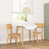 vidaXL Sedie da Pranzo 2 pz in Legno Massello di Hevea