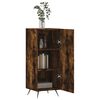 vidaXL Credenza Rovere Fumo 34,5x34x90 cm in Legno Multistrato
