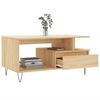 vidaXL Tavolino da Salotto Rovere Sonoma 90x49x45 cm Legno Multistrato