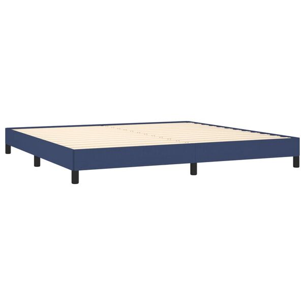 vidaXL Giroletto senza Materasso Blu 200x200 cm in Tessuto