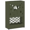 vidaXL Stand per Ombrelli da Pioggia Verde Oliva 28 x 12 x 41 cm