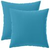 vidaXL Federa 2 pcs HEERLEN Azzurro 40 x 40 cm Poliestere