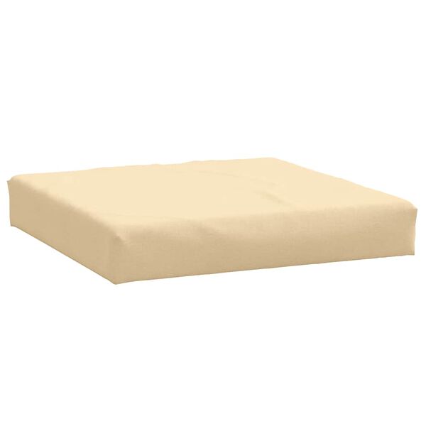 vidaXL Cuscino per Pallet Beige Mélange 60x60x9,5 cm in Tessuto