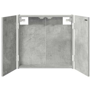 vidaXL Armadio per Dartboard Grigio Cemento 56 x 12 x 53,5 cm