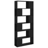 vidaXL Libreria/Divisorio Nero 80x24x186 cm in Truciolato
