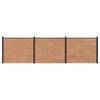 vidaXL Pannello di Recinzione 3 pz 526 x 146 cm WPC e Alluminio