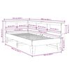 vidaXL Letto con Libreria senza Materasso 75x190 cm in Legno Pino