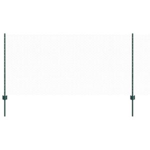 vidaXL Recinzione esagonale con palo 25 x 1 m Acciaio rivestito in PVC