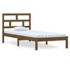 vidaXL Giroletto senza Materasso Ambra in Legno Massello 100x200 cm