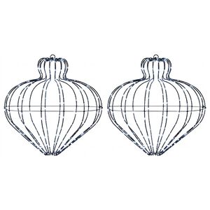 vidaXL Luce a punta di Natale 2 pz 384 LED Bianco freddo