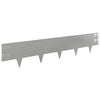 vidaXL Bordura per Prato 10 pz 100 x 20 cm Acciaio Argento