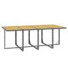 vidaXL Set Pranzo da Giardino 9 pz con Cuscini in Polyrattan Grigio