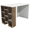 Homemania Tavolo Portacomputer Inci 120x60x75 cm Bianco e Noce