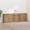 vidaXL Sideboards 3 pcs Rovere Artigianale 210 x 35,5 x 67,5 cm
