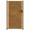 vidaXL Cancello da giardino 100x200 cm in acciaio Corten
