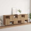 vidaXL Sideboards 3 pcs rovere artigianale 180 x 35 x 70 cm