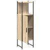 vidaXL Mobile da Bagno Beige 33 x 33 x 120,5 cm Legno multistrato