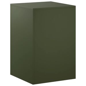 vidaXL Supporto per piante Verde Oliva 40 x 40 x 60 cm Acciaio Corten