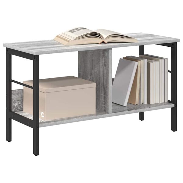 vidaXL Libreria Grigio Sonoma 82 x 32 x 47 cm Legno multistrato