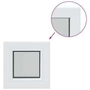 vidaXL Finestra della cantina Colore interno Bianco RISOR 30 x 30 cm