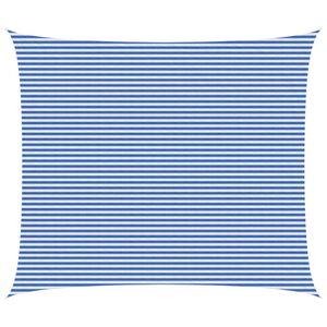 vidaXL Telo Ombra Blu e Bianco 6 x 8 m HDPE
