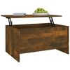 vidaXL Tavolino Salotto Rovere Fumo 80x55,5x41,5 cm Legno Multistrato