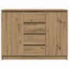 vidaXL Credenza con Cassetti Rovere Artigianale 100,5x35x76 cm