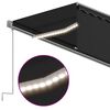 vidaXL Tenda Automatica con Parasole Sensore Vento e LED 5x3 Antracite