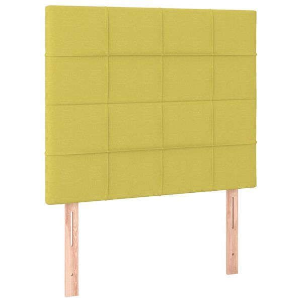 vidaXL Testiera Verde 80x5x118/128 cm Tessuto