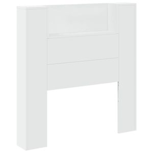 vidaXL Testiera Bianco 100 x 16,5 x 103,5 cm Legno multistrato