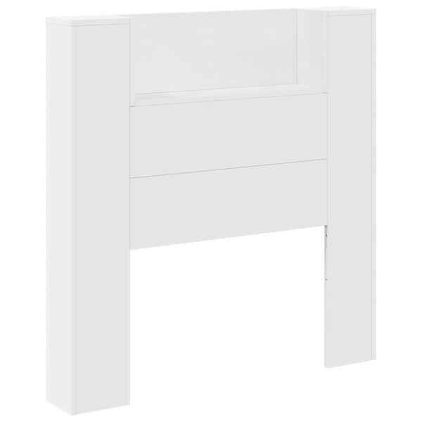 vidaXL Testiera Bianco 100 x 16,5 x 103,5 cm Legno multistrato