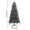 vidaXL Albero di Natale artificiale con 150 LED Verde 120 cm