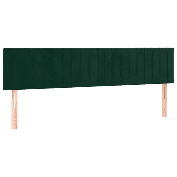 vidaXL Testiera Verde Scuro 180x5x78/88 cm in Velluto