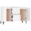 vidaXL Credenza Bianca 102x35x70 cm in Legno Multistrato