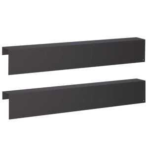 vidaXL Profilo di copertura per giardino 2 pz 100 x 10 x 15 cm Acciaio