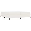 vidaXL Struttura del letto con materasso Crema 200 x 200 cm Tessuto