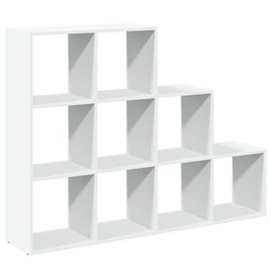 vidaXL Libreria Divisorio 3 Ripiani Bianca 137,5x29x103,5cm Truciolato