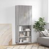 vidaXL Credenza Grigio Sonoma 69,5x34x180 cm in Legno Multistrato