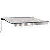 vidaXL Tenda retrattile Grigio chiaro e bianco 3 x 2,5 m