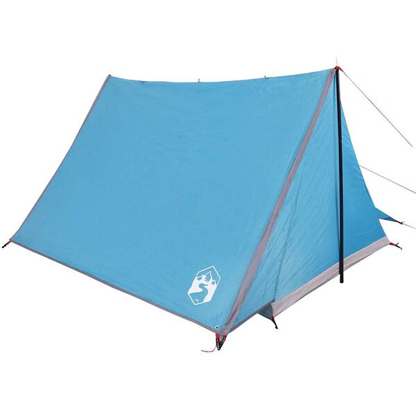 vidaXL Tenda da Campeggio per 2 Persone Blu Impermeabile