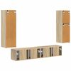 vidaXL Set mobile TV 4 pcs Rovere Sonoma Legno multistrato